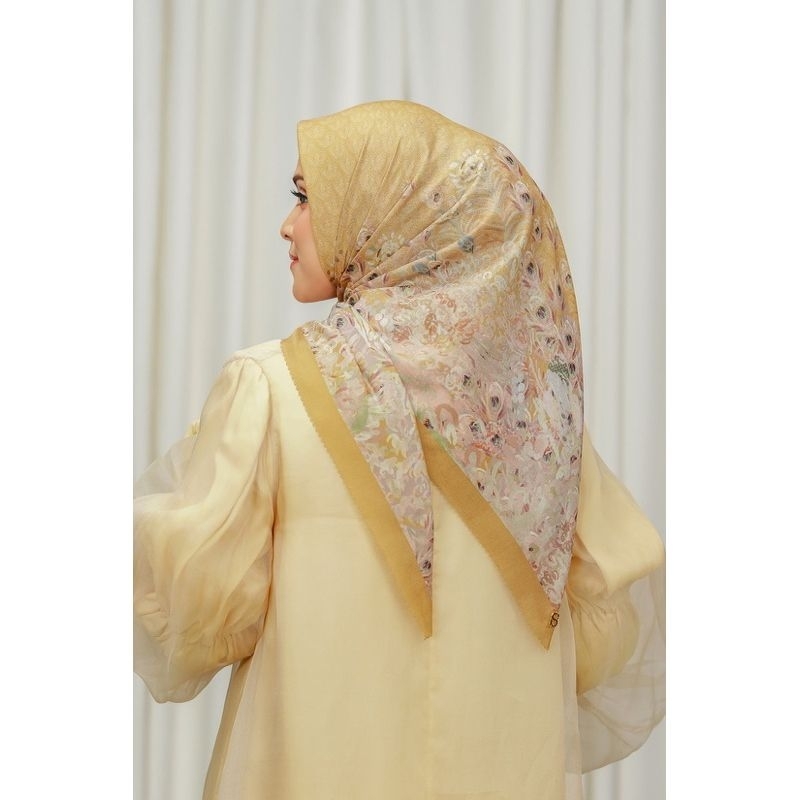 BUTTONSCARVES EDERRA VOAL SQUARE - CURRY