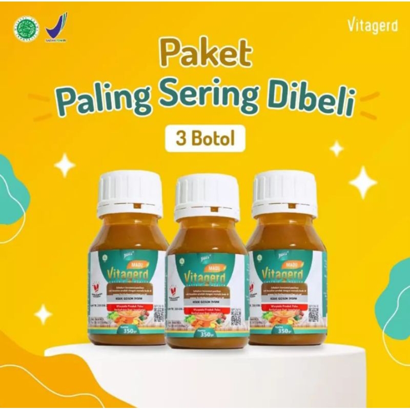 

Paket Vitagerd Paling Sering Di beli - Madu Lambubg 350gr BPOM & Halal MUI