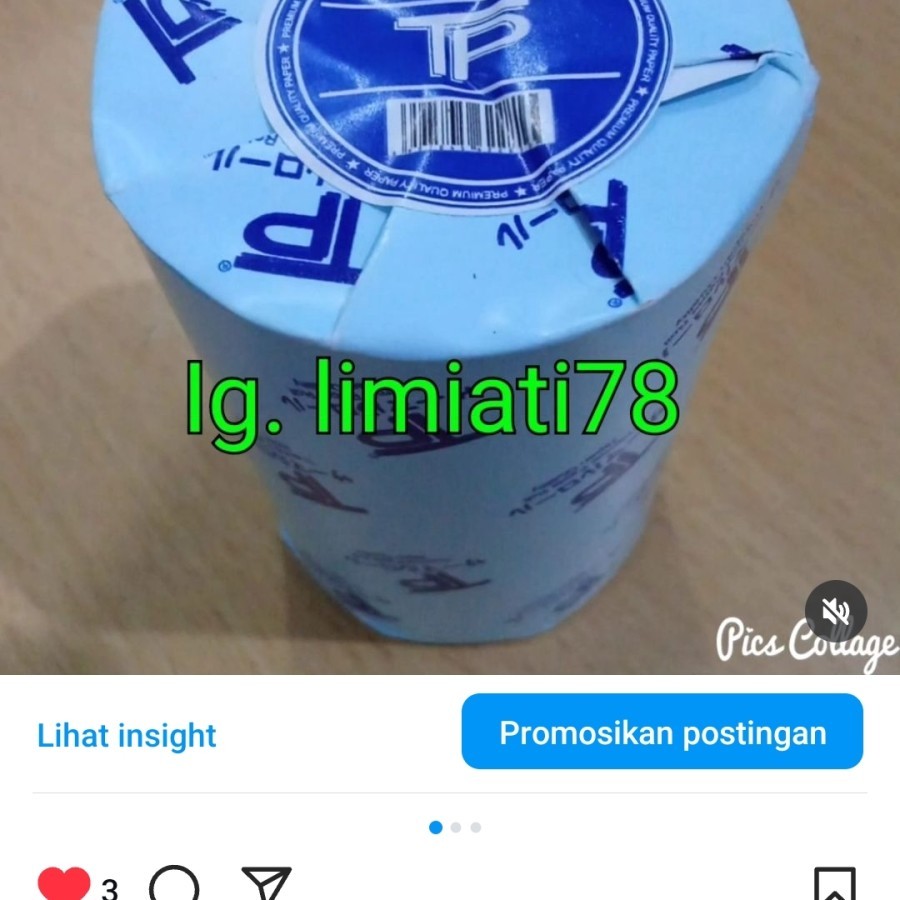 Kertas Thermal Struk Termal Printer Bluetooth 80 x 50 mm  80x50 Kertas Print Isi 10 Roll 10Rol