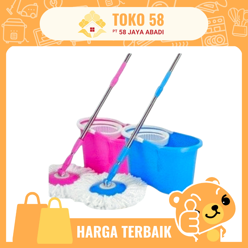 [COD] Alat Pel Lion Star Livina Spin Mop Superior [BM-47]