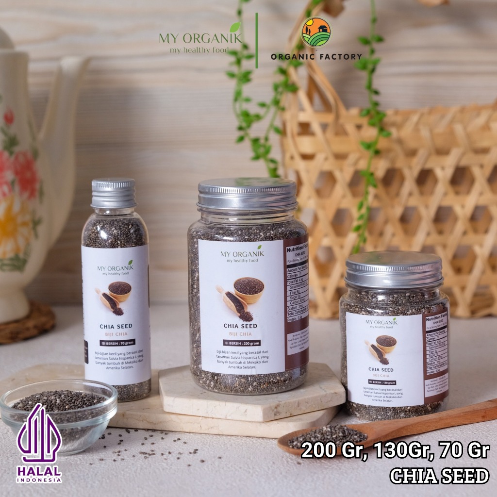 

My Organik Chia Seed Organic Chia Seed Grade A Premium Quality Original 100% Biji Chia Seeds Hitam Organik Murni non GMO Asli
