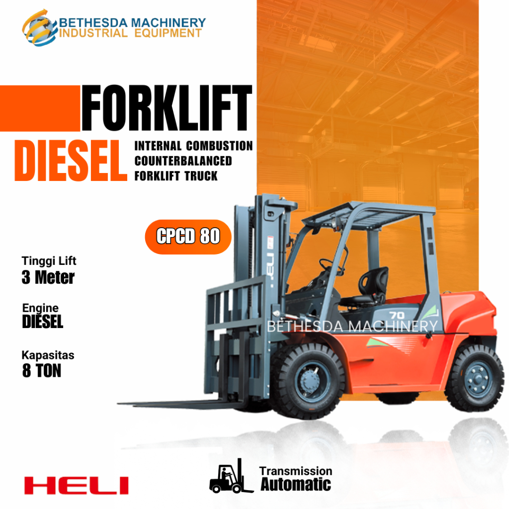 Forklift Diesel 8 TON Heli