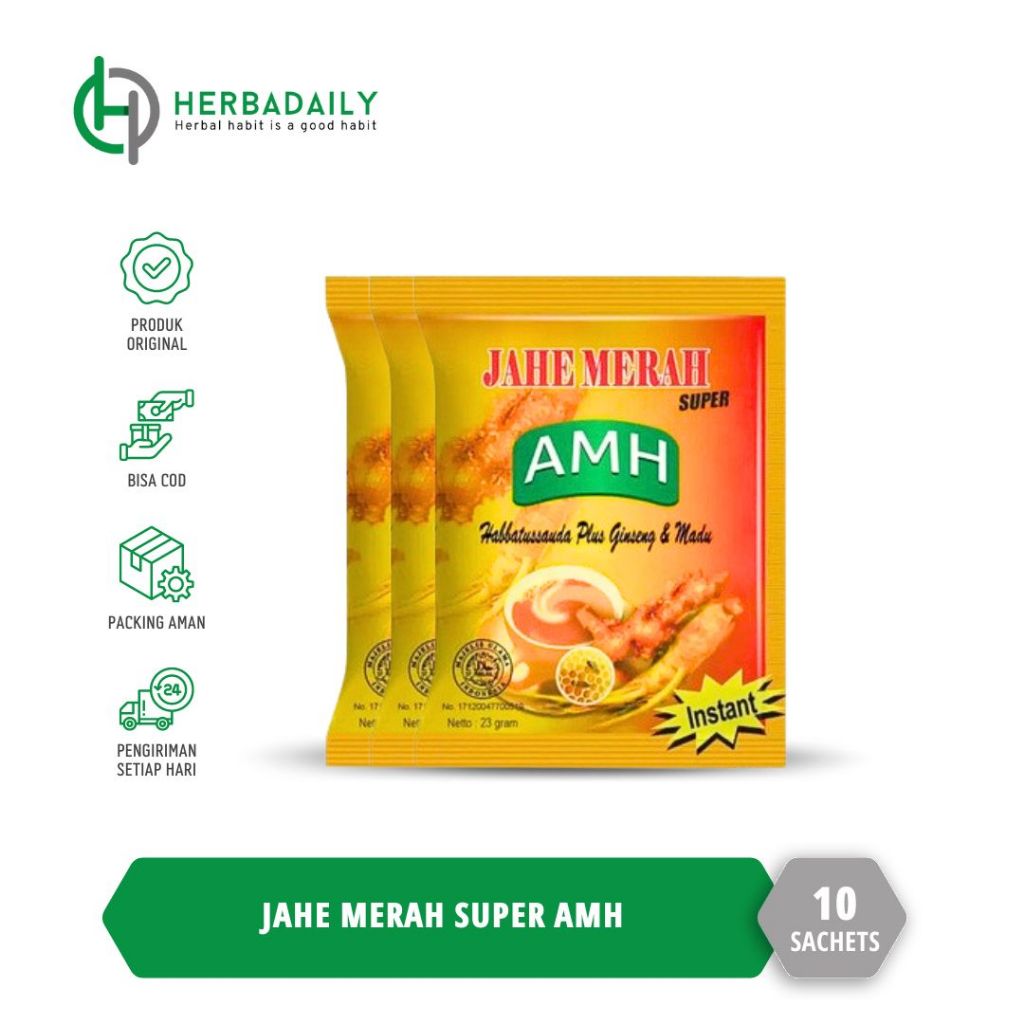 

AMH Jahe Merah Super Amanah (10 Sachet)