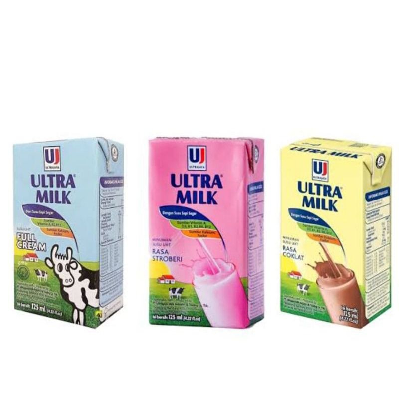 

ultramilk 125 ml (40pack/car) khusus gojek/grab