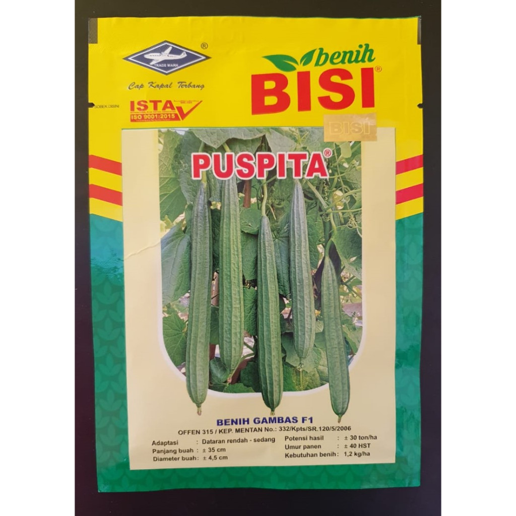 Benih Gambas PUSPITA F1 Gambas Oyong Kemasan 10gr BENIH BISI