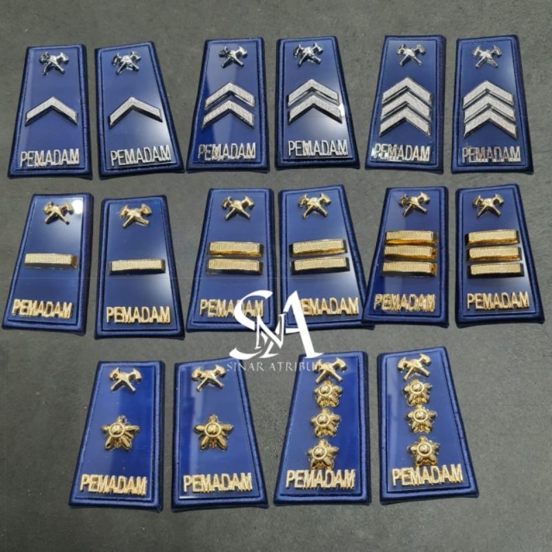 TANDA PANGKAT PDH PEMADAM KEBAKARAN GOLONGAN LENGKAP 2A 2B 2C 2D 3A 3B 3C 3D 4A 4B ATRIBUT DAMKAR
