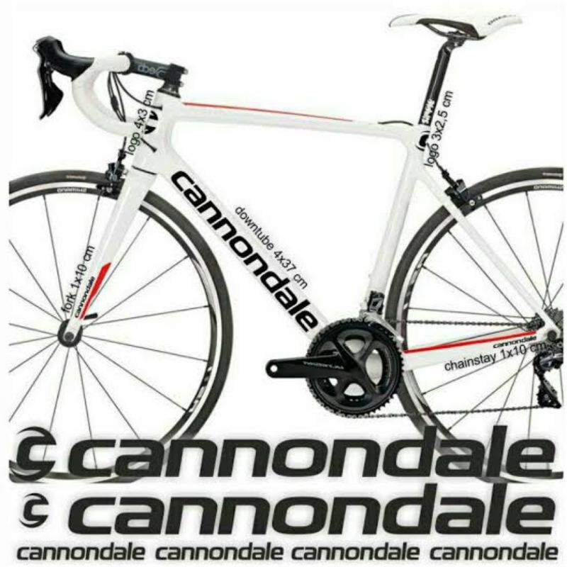 Cutting Stiker Sepeda Fixie Cannondale Sticker Sepeda Roadbike MTB