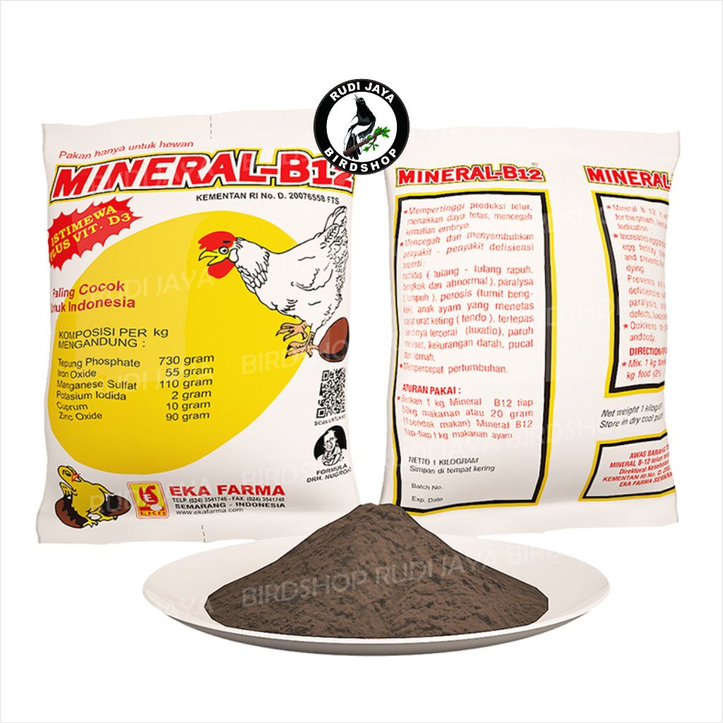 MINERAL B12 MINERAL-B12 DAN ULTRA MINERAL PREMIX PAKAN MAKANAN TAMBAHAN AYAM BEBEK ITIK SAPI KAMBING