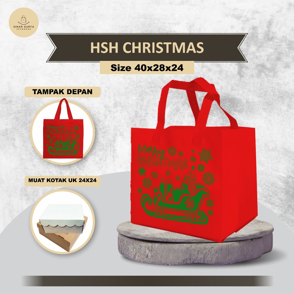 

Tas Berkat Natal Tas Natal Kotak Nasi Goody Bag Natal Christmas Tas Souvenir Natal 40x28x24