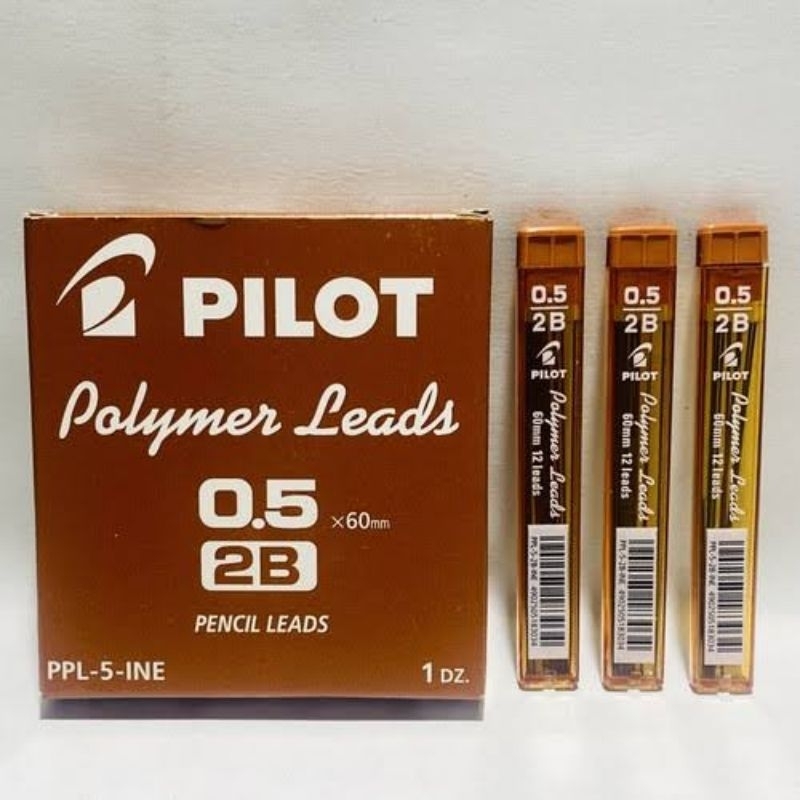 

isi pensil mekanik refill mechanical pensil propelling pencil 2B 0.5mm pilot polymer leads