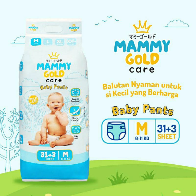 MAMMY GOLD || Popok bayi || Pampers || popok murah || popok berkualitas || pampers bayi