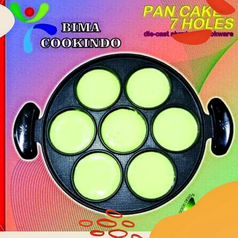 cetakan kue lumpur/apem 7 lubang original Bima cookindo/Snack maker Bima cookindo