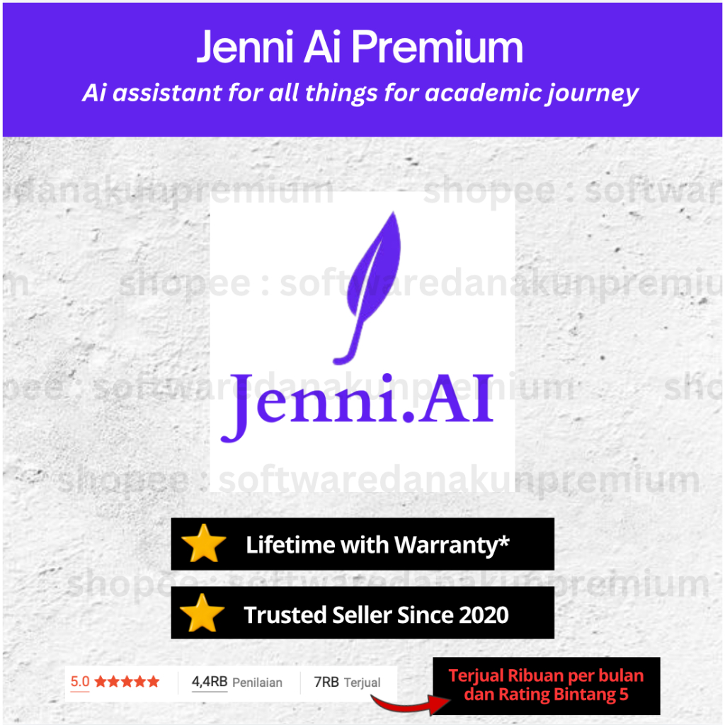 Jenni Ai Premium Lifetime Bergaransi
