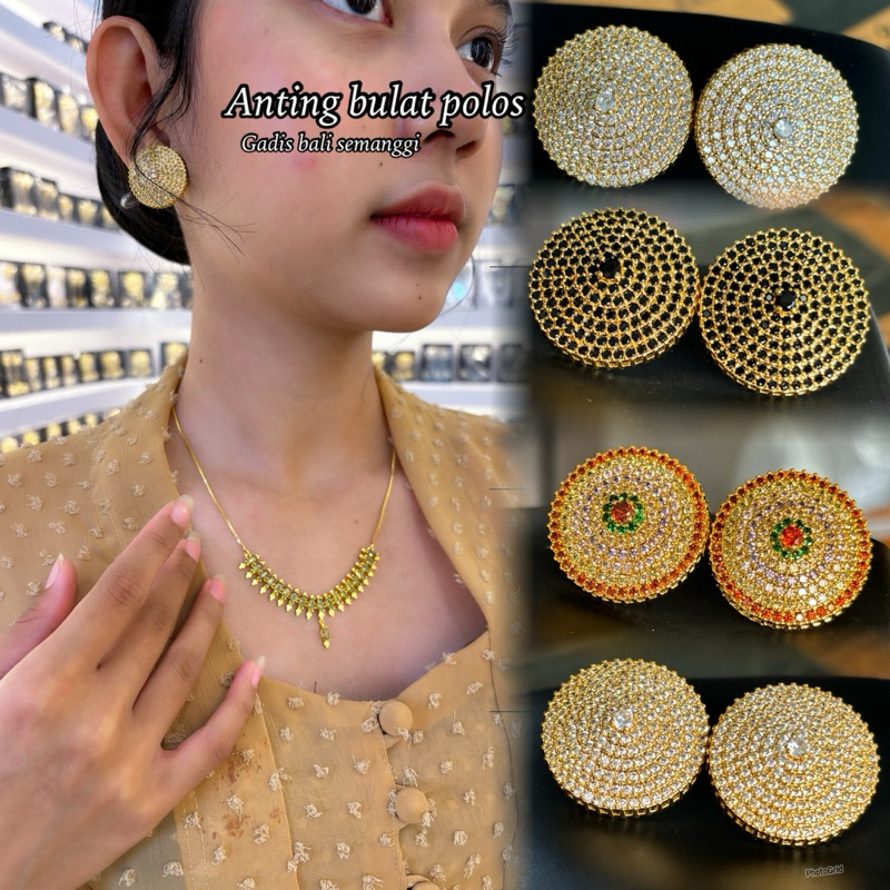 anting xuping/ anting bulat polos/ giwang