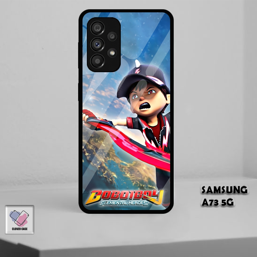 [KN17] Case Glossy Case | SAMSUNG A73 5G | CASE KEKINIAN LUCU |  Casing Hp Kilau Motif BOBOIBOY