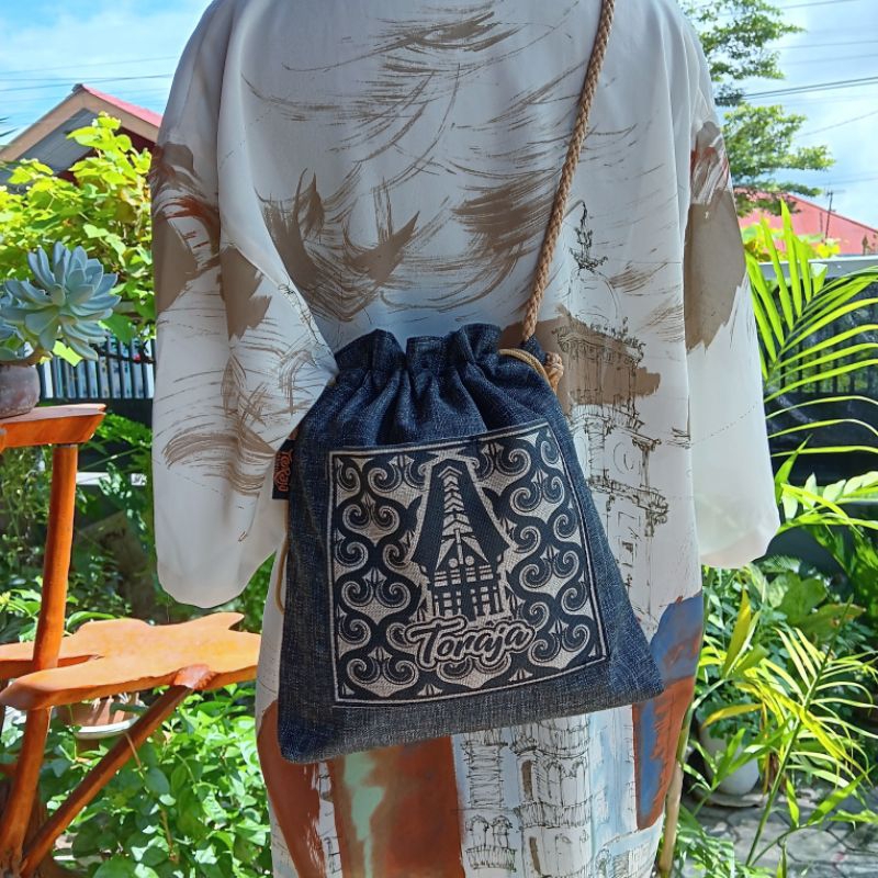 Tas Hoki Serut Toraja Tas Selempang Slingbag Batik Toraja