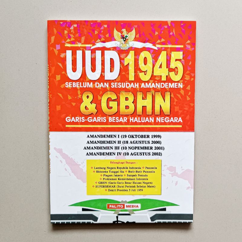 BUKU UUD 1945 & GBHN Ukuran Besar