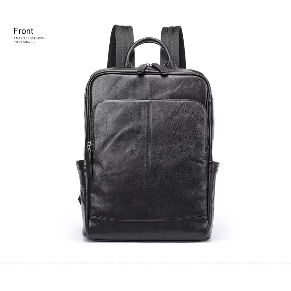 TERBARU Tas ransel pria laptop kulit asli garut-Tas kapasitas Besar-Tas kulit