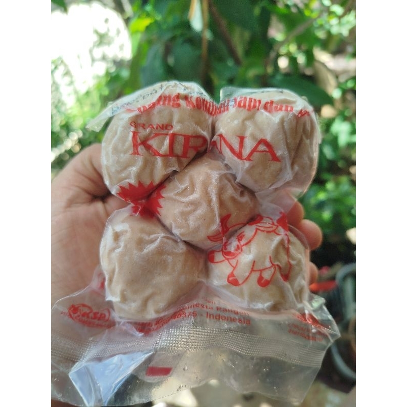 

Kirana Bakso Sapi Super Besar Isi Daging (Isi 5pcs) Kemasan 275gram