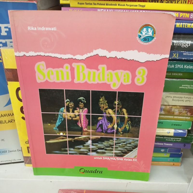 Seni Budaya untuk SMA kelas 12 original bekas Quadra