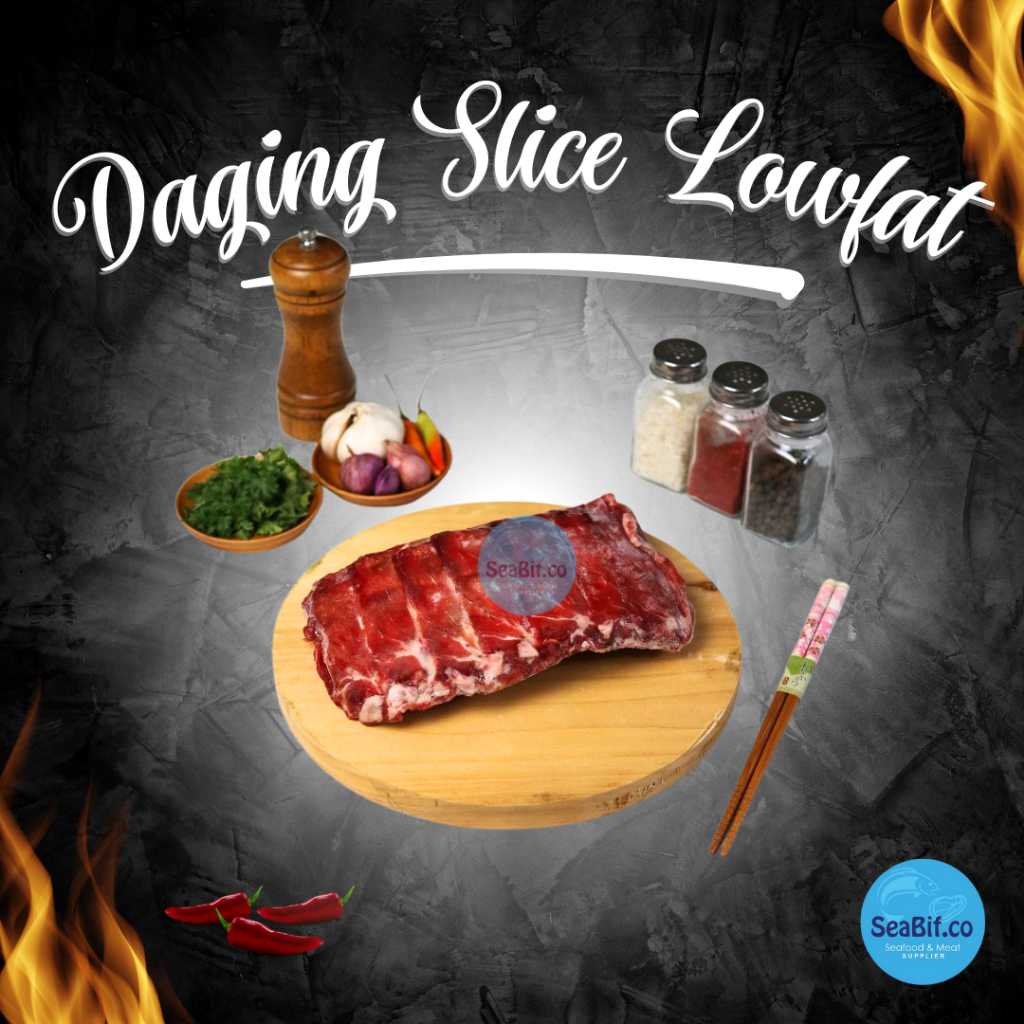 

Daging Sapi Slice Low Fat Beef Shabu Slice Premium Import 500gr - Seabif