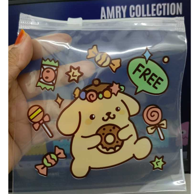 

AC - Tempat Pensil Zipper karakter Lucu Tempat Pulpen Transparan / Pouch Mini Zip Lock Kosmetik motif karakter Lucu ATK Sekolah