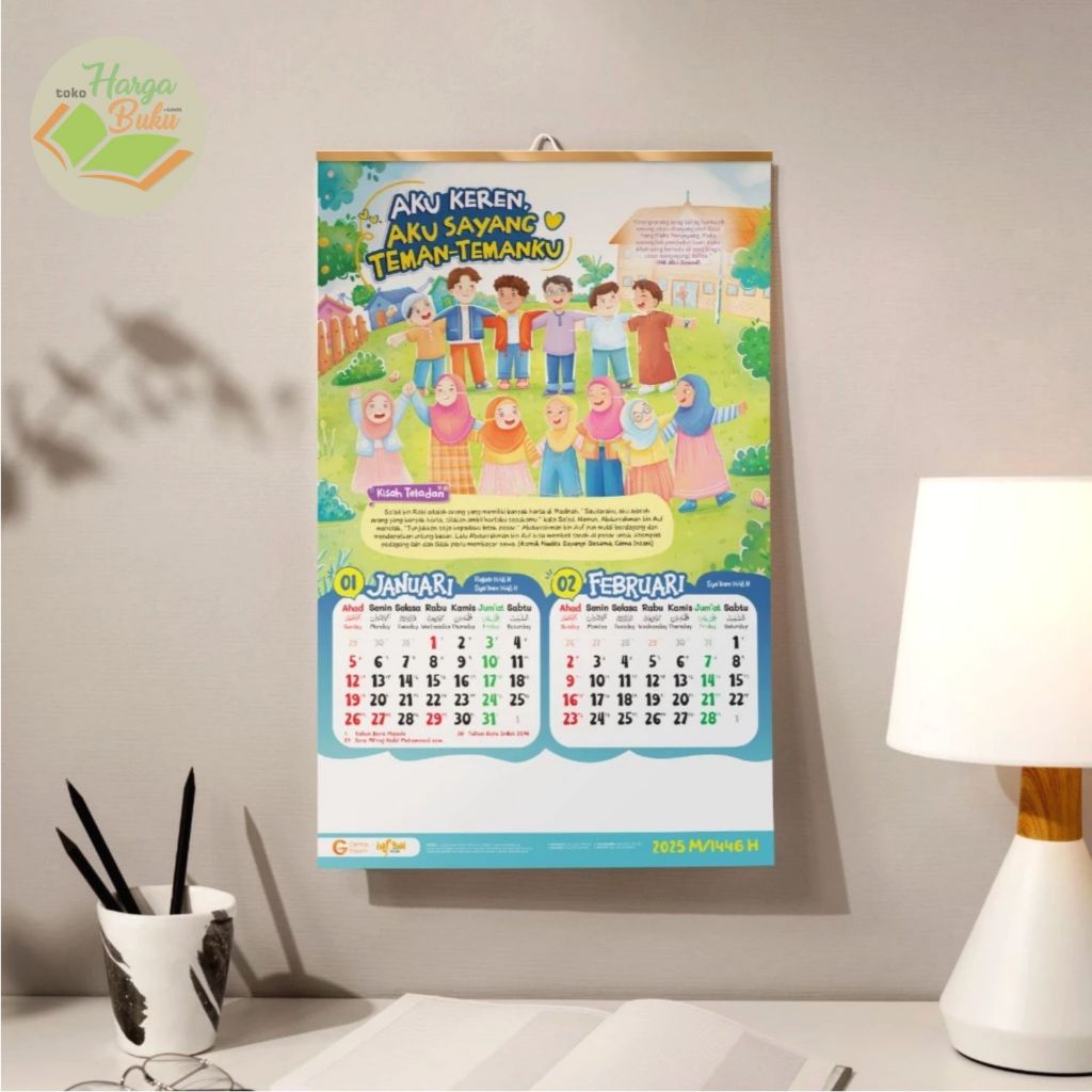 

Kalender Anak 2025 - Kalender Anak Muslim 2025 Tanggalan Karakter Penerbit Gema Insani Press