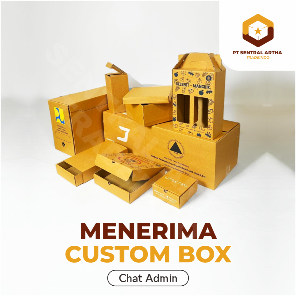 

CUSTOM BOX PACKAGING BAHAN KARDUS