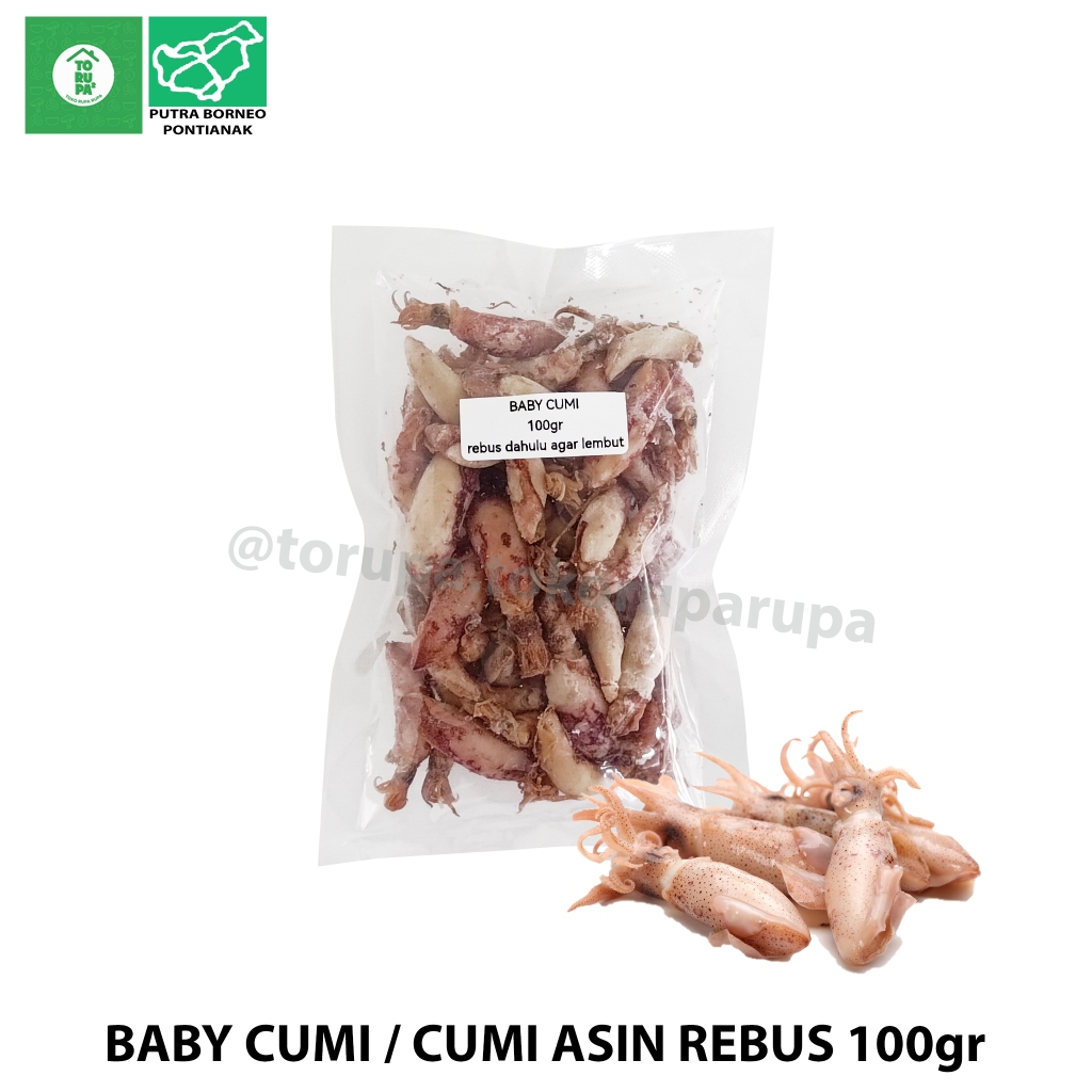 

Ikan Asin Baby Cumi 100gr / Cumi Asin Kering/ Cumi Rebus