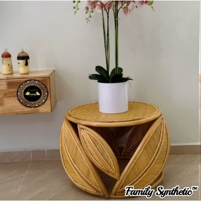 Meja Sofa Rotan | Meja Santai Rotan Asli Classic Standart Eksport Murah
