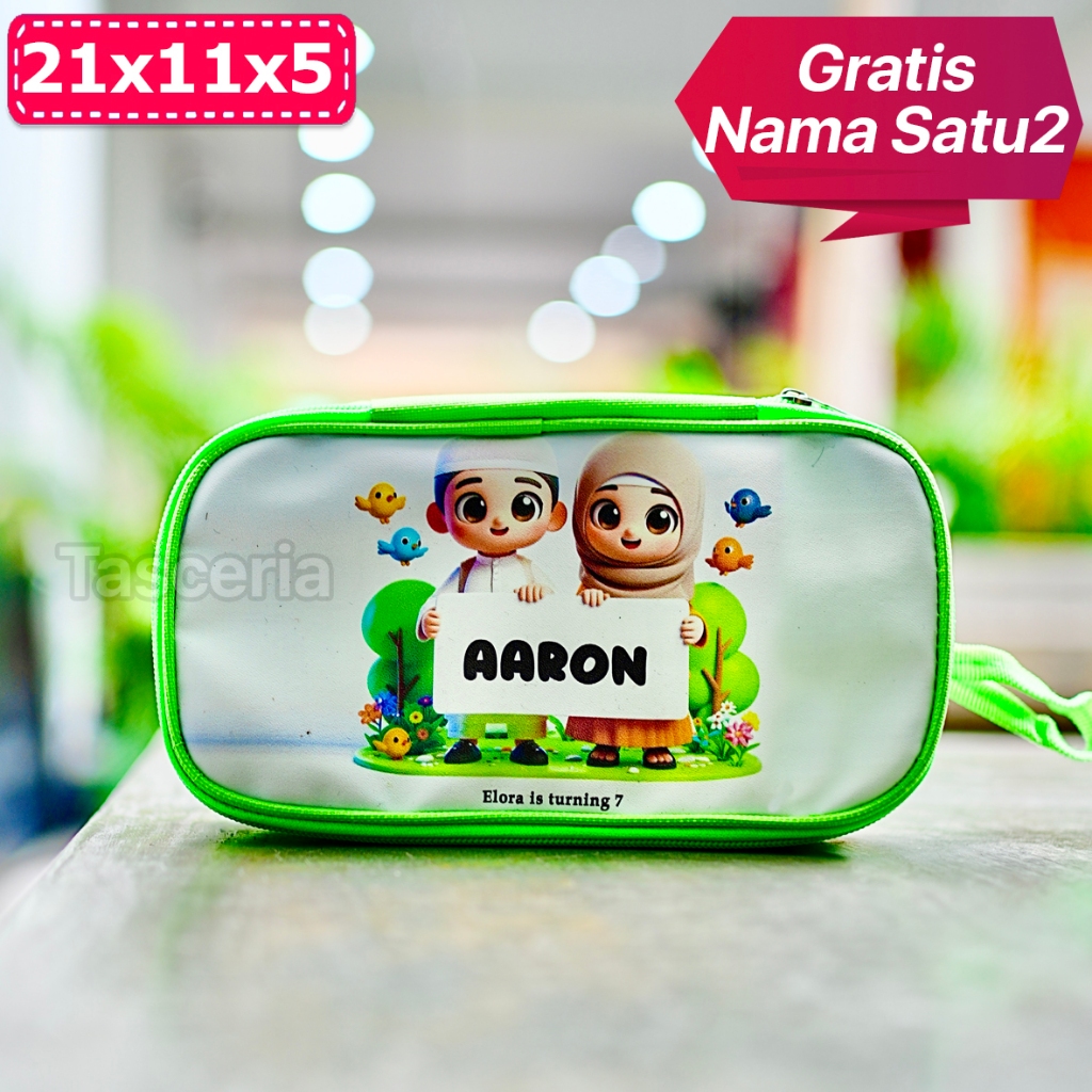 

Pencil Case Anak Custom Anak Sholeh Sholehah / Kotak Pensil Souvenir