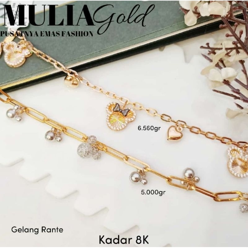 Gelang Emas Mickey Mouse Hologram UBS