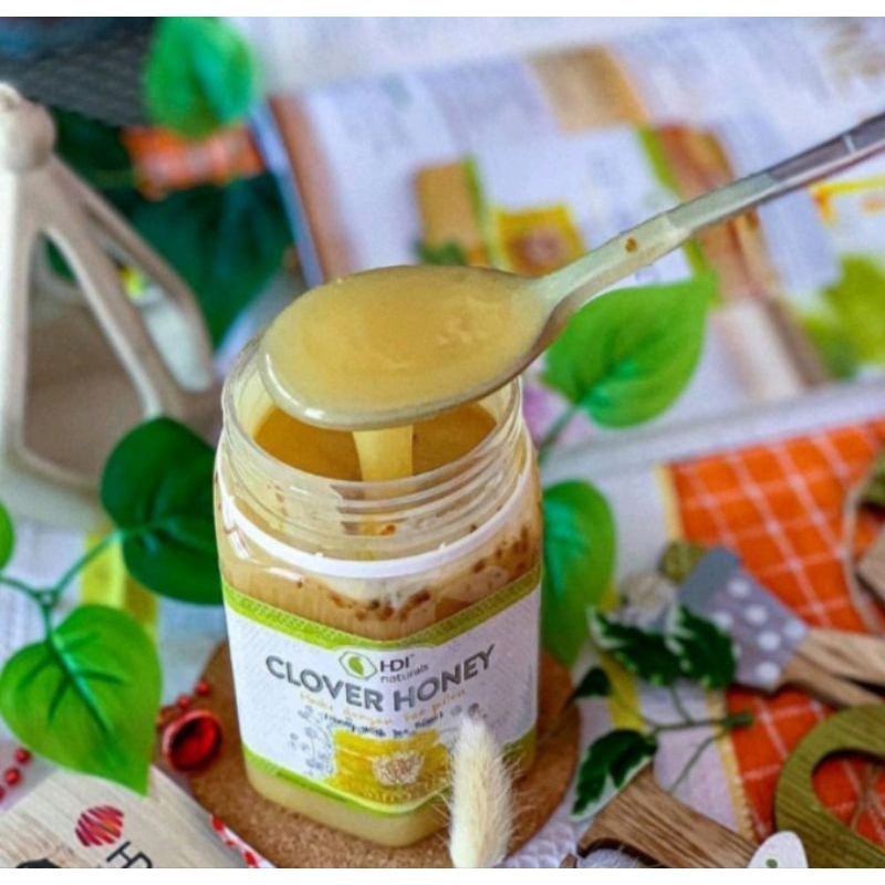 

clover honey 500gr exp 2026 free sendok kayu