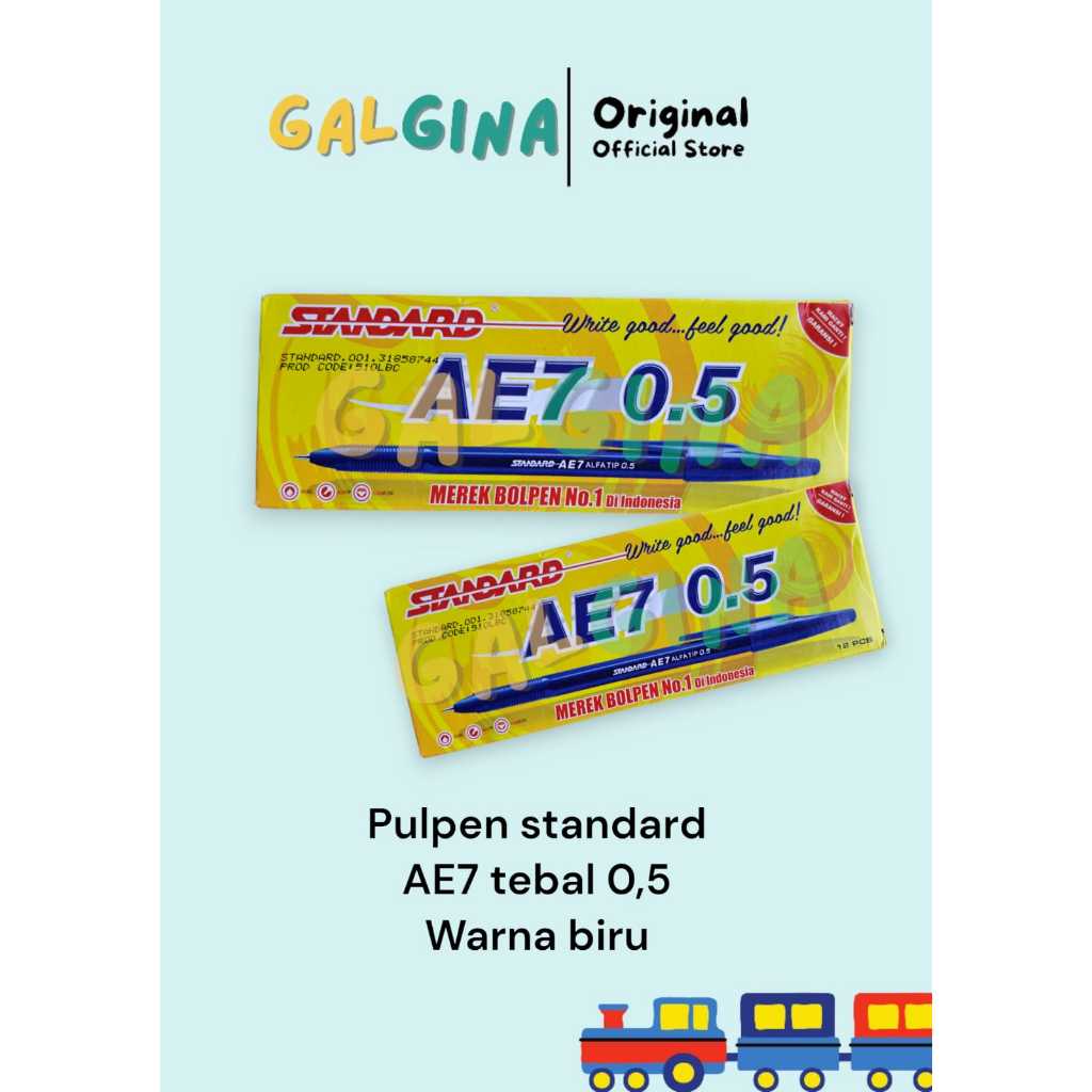 

Standard Bolpen AE7 warna biru tebal 0,5 mm