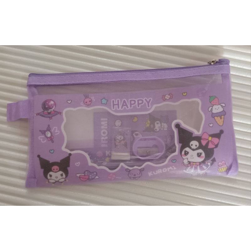

alat tulis set sanrio pouch jaring