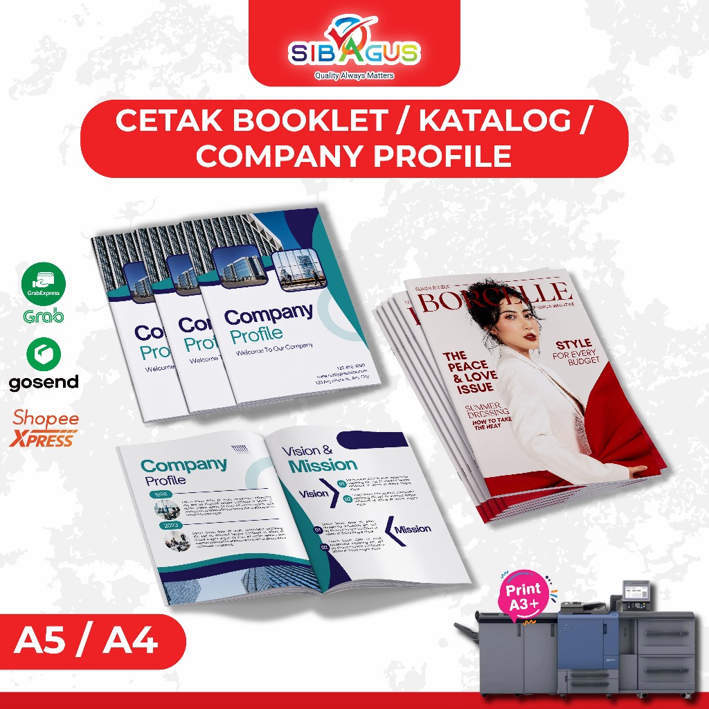 Cetak Booklet, Company Profile, Katalog, Majalah | Cetak Buku Custom