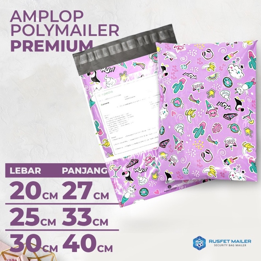 

KODE N6N9 AMPLOP PLASTIK POLYMAILER CANDY ICE 3 VARIASI ADA KANTONG ALAMAT