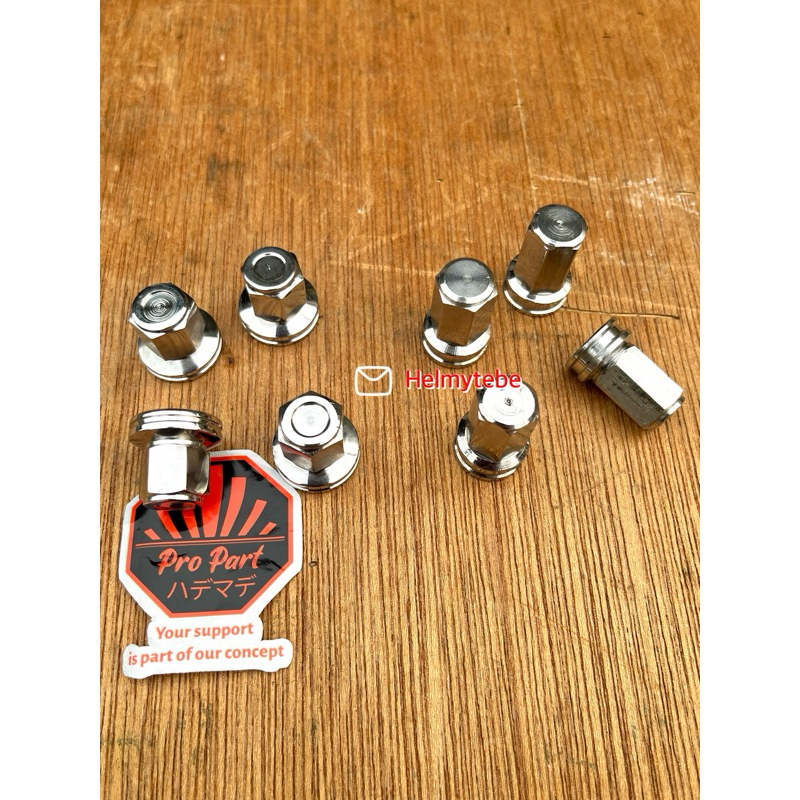 mur kop stenlis king fiz r 12/ mur baut sunduk tenlis  tiger gl mp king fizr cb m8 / baut 12 mur kop