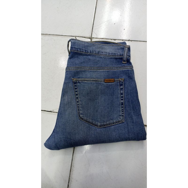 celana jeans denim second bekas branded no brand Carhatt Size 32