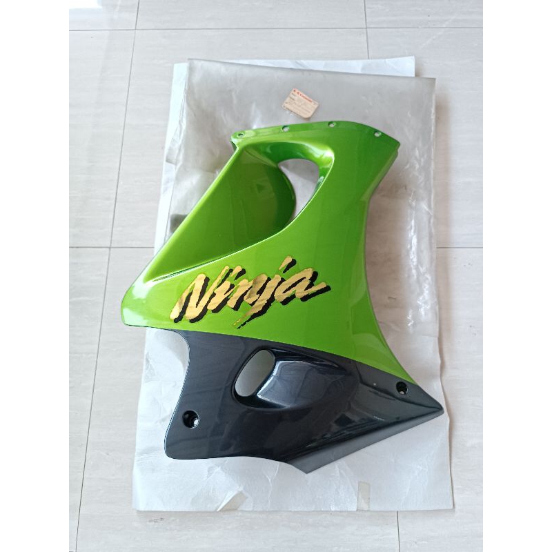 fairing kanan assy striping ninja rr old hijau original