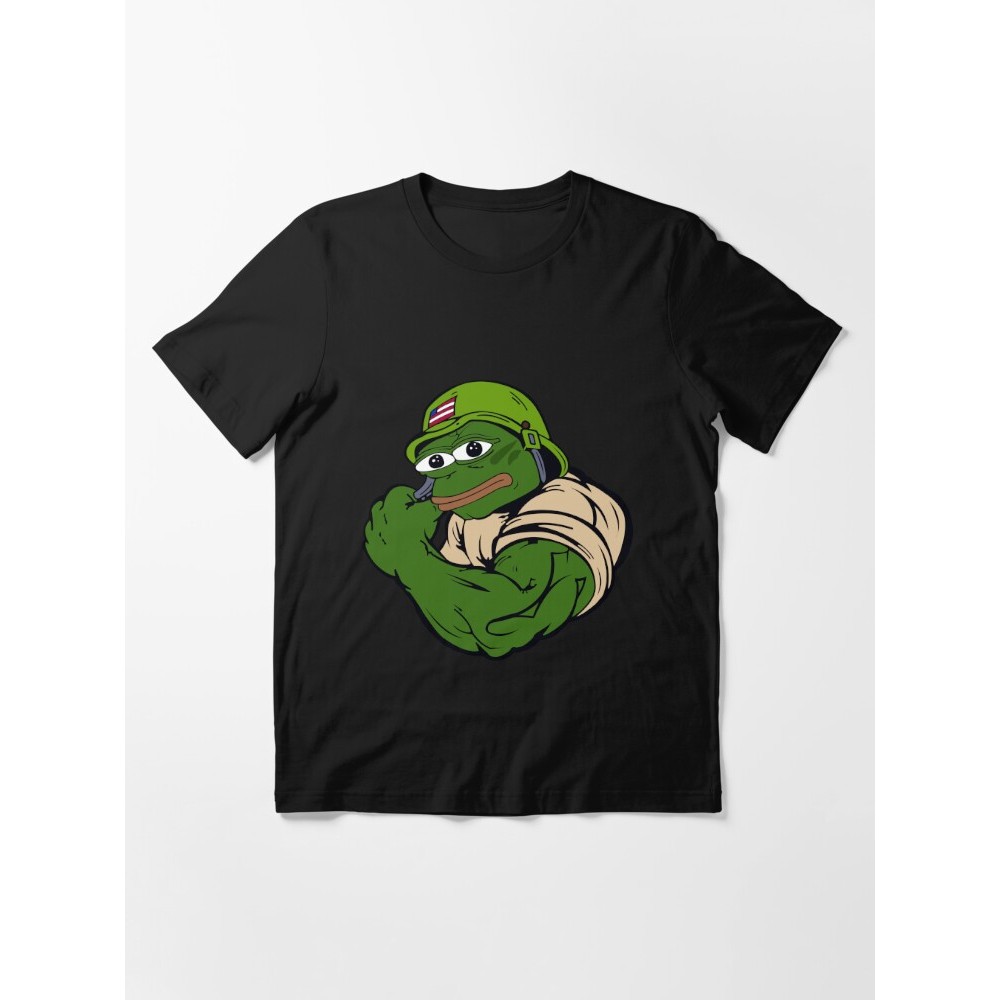 Kaos Polos Kaos Lucu Pepe the frog military soldier War funny meme