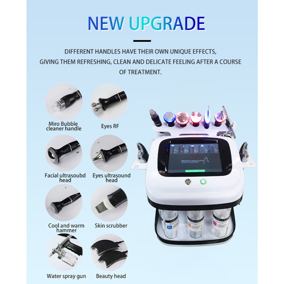 HYDRA VPOWER 8IN1 HYDRA PEEL SILK FACIAL CLEANSER LIFTING REJUVE