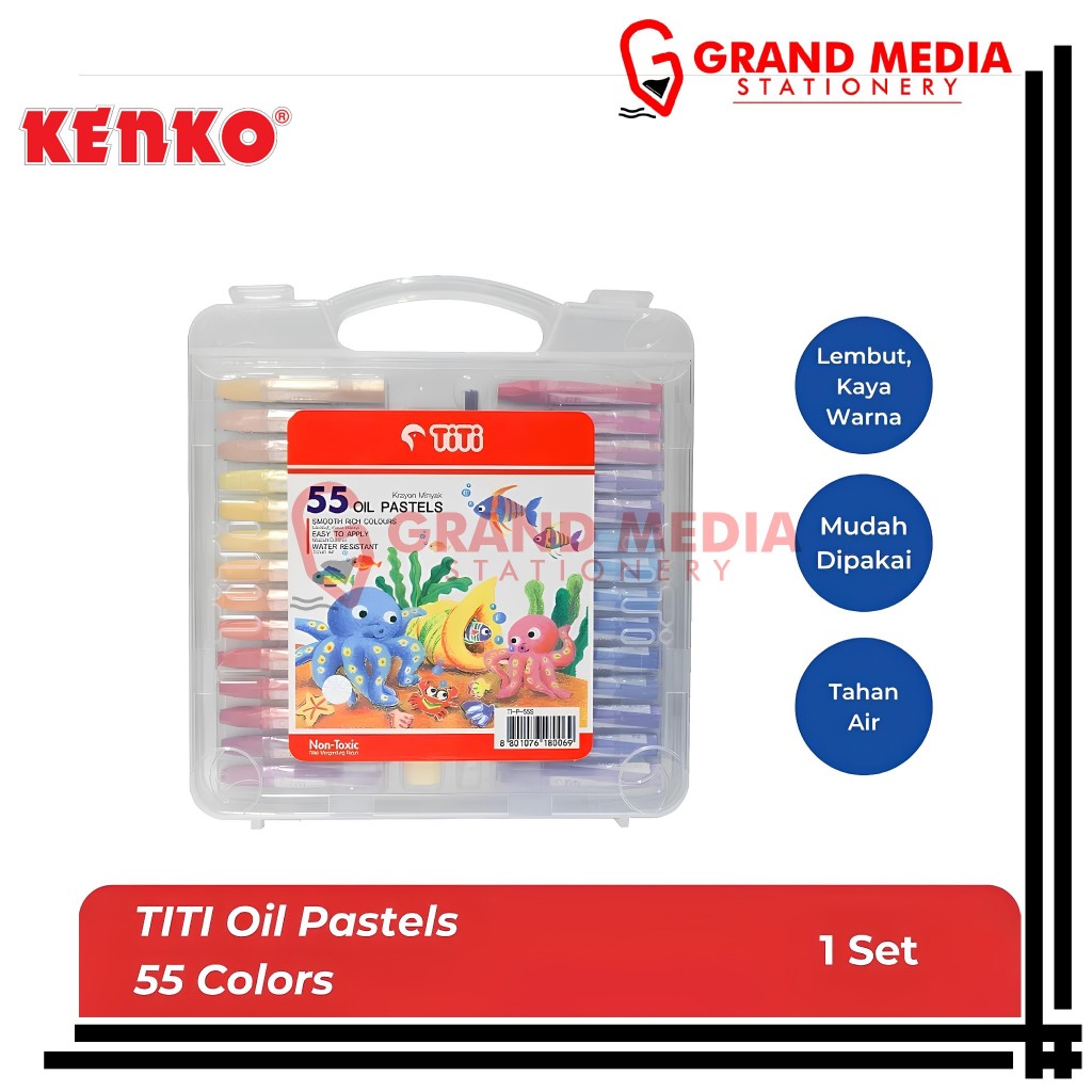 

[GRAND MEDIA] OIL PASTEL / CRAYON TITI 55 WARNA TI-P-55S