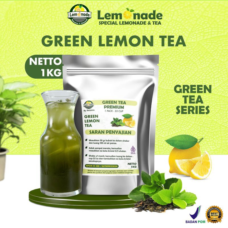 

Green Tea - Lemon - Teh Hijau 1KG / Bubuk Minum Premium