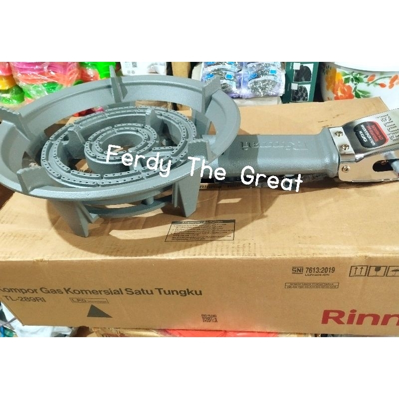 Kompor Gas rinnai satu tungku komersial TL-289 RI / kompor seribu mata / kompor rinnai tl 289ri / ko
