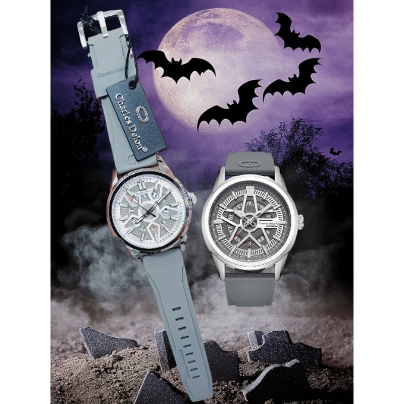 Charles Delon Jam Tangan Pria Original Strap Karet Tahan Air
