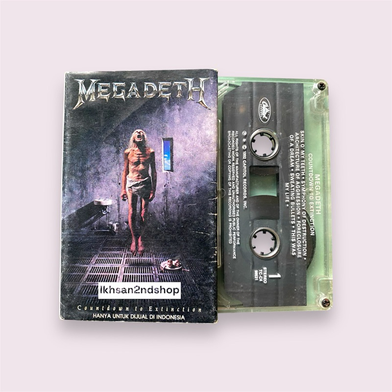 Kaset Pita Megadeth - Countdown To Extinction