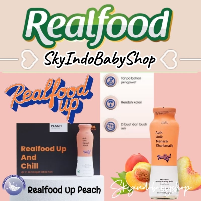 

Realfood Up Rasa Persik ( Peach ) Minuman Sarang Burung Walet