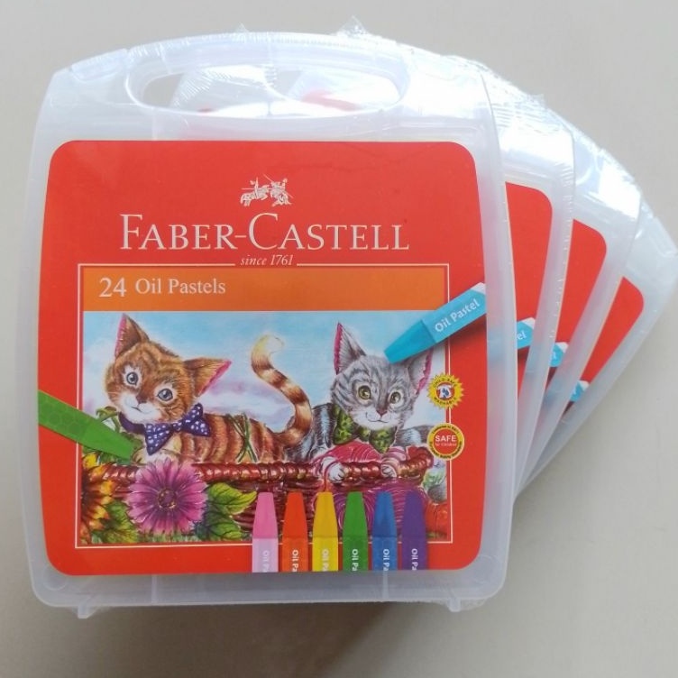 

KODE M9D2 Crayon Oil Pastel Faber Castell 24 Warna Ekonomis Set Original Free Bubble Dus