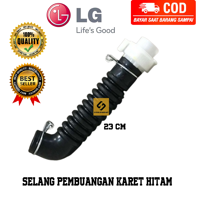 Selang Karet Hitam Pembuangan Mesin Cuci LG 1 Tabung